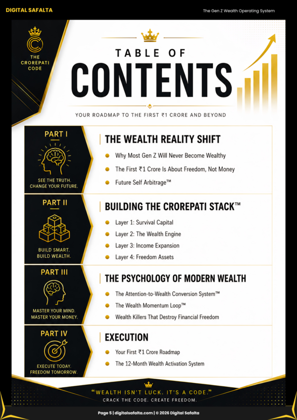 The Crorepati Code A Modern Wealth Blueprint for Ambitious Gen Z Indians cover image 2